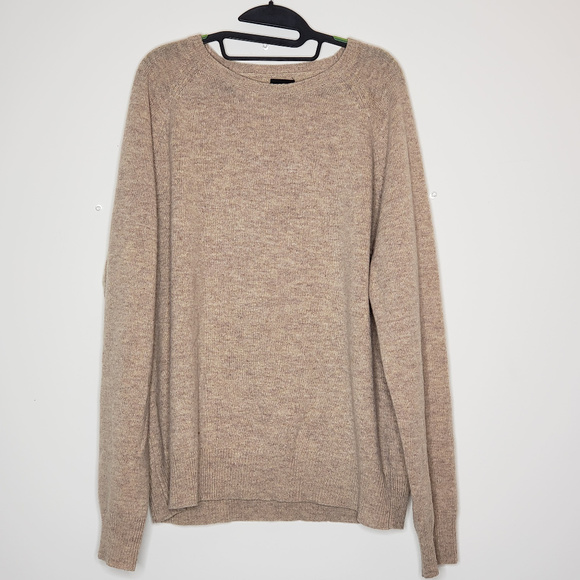 J. Crew Other - J.Crew crew neck camel 100% lambs wool sweater